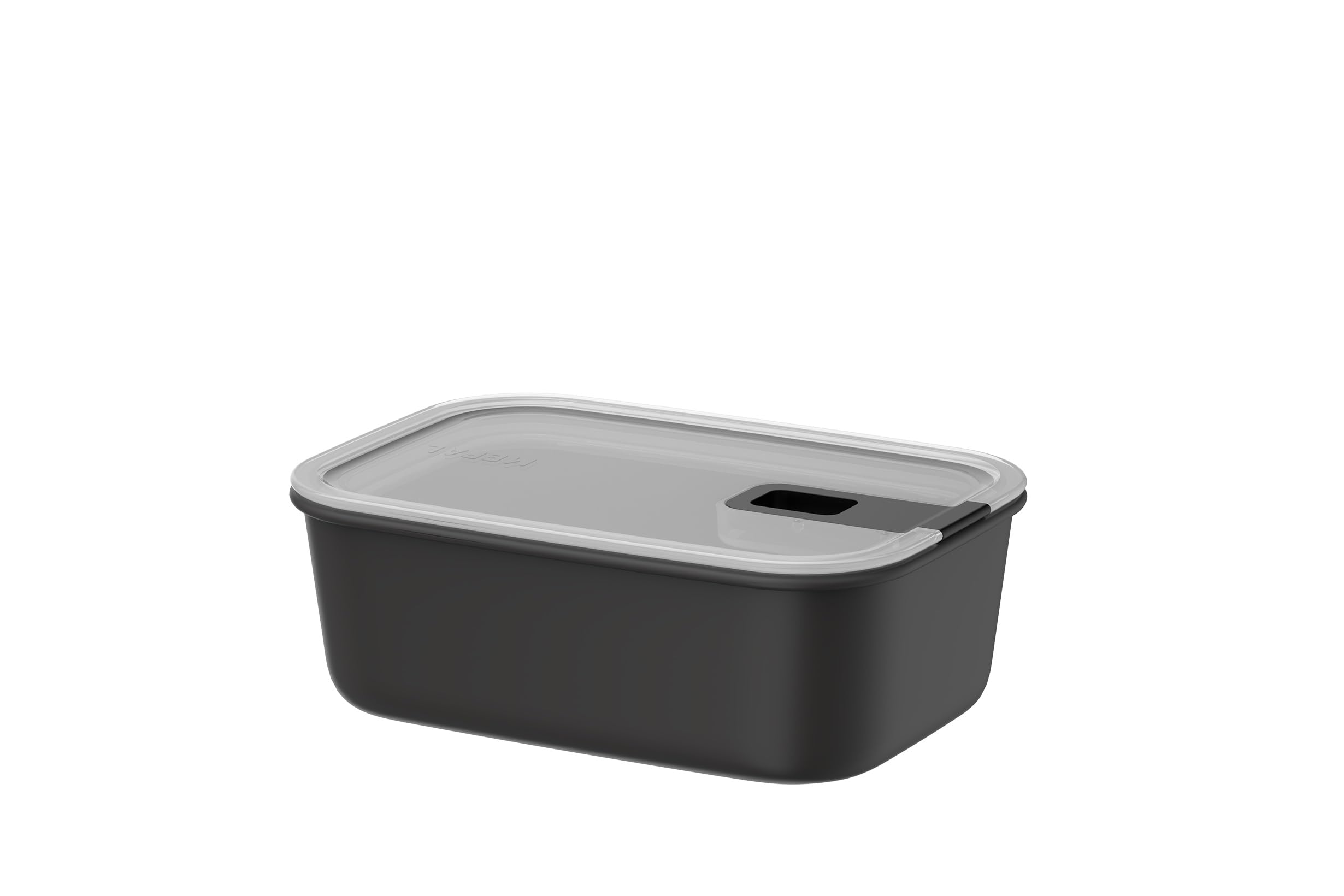 Mepal - Frischhaltdosen EasyClip - Schüssel mit Deckel und Schiebeverschluss - Geeignet für Mikrowelle, Dampfgarer, Kühl- und Gefrierschrank - Luftdicht und auslaufsicher - 1 l - Nordic black