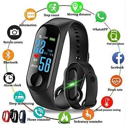 Stark Enterprise Intelligence Bluetooth Health Wrist Smart Band Watch Monitor Activity Tracker Smart Fitness Band Compatible for All Android