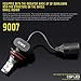 BEAMTECH 9007 LED Headlight Bulb,CSP Chips 50W 8000 Lumens 6500K Xenon White Extremely Bright Conversion Kit of 2