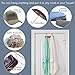 ToiletTree Products Bamboo Stainless Steel Over-The-Door Towel Hooks - Durable Coat, Clothes, and Towel Rack to Use in The Bathroom, Laundry Room, and Closet - 3 Hooks
