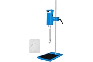 Lab High Speed Homogenizer, DEJUN 300-18000rpm High Shear Emulsifier Disperser Laboratory Mixer Emulsifying Machine with 18G 