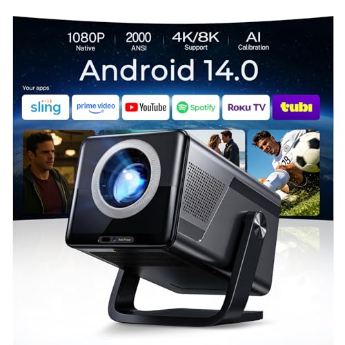 Native 1080P Smart Video Projector 4K 8K