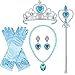 Frozen Toys for 3-8 Year Old Girls, TOPTOY Elsa Dress Up Party Accessories Frozen Party Supplies Christmas Gifts for 3-8 Year Old Girls TTUSAS01
