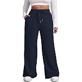 MK Shop Limited Plus Size Wide Leg Pants for Women Yoga Sweatpants Lounge High Waisted Drawstring Baggy Pants with Pockets