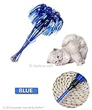 3 Cat Teasers Cheerleading Pom Poms Style with Soft Crinkle Streamers by ViviPet cat toy cat wand