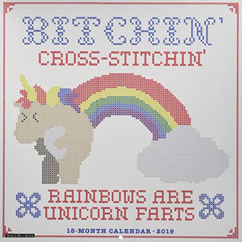 Bitchin' Cross Stitchin' 2019 Wall Calendar by 