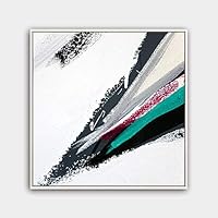 Framed Canvas Wall Art Abstract Canvas Prints Home Artwork Decoration for Living Room,Bedroom - 16x16 inches