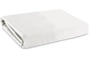 Kickoff Home 100% Bamboo Flat Sheet Extra Wide Flat Sheet | Soft, Lightweight, Breathable, Cooling Sheets | Flat Sheet Only (King - Snow White)