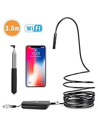 Wireless endoscopio, DBpower boroscopio Inspección Wifi cámara 2.0 megapíxeles HD cámara serpiente para Android, iPhone, iPad, Samsung y tablet & más   negro (3 M 9.8 ft)