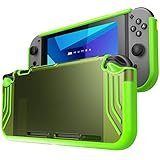 Mumba case for Nintendo Switch, [Slimfit Series] Premium Slim Clear Hybrid Protective Case for Nintendo Switch 2017 release (Green)