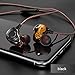 in-Ear Game Headphones/Earbuds, Wired Earphone w/Mic Ear Tips Case, HiFi Bass Stereo Ultra Clear Sound, Ergonomic Comfort-Fit Resin Design, Waterproof Noise Cancelling Headsets for Workout Running