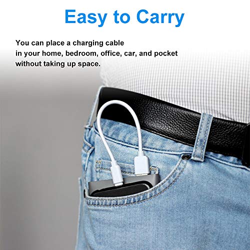 Short USB Charging Cables (5 Pack 1FT) Compatible with all Charging Station, Pezin & Hulin Fast Charging Syncing Cables Compatible for iPhone Xs MAX XR X 8 8 Plus 7 7 Plus 6s 6s Plus 6 6 Plus and More