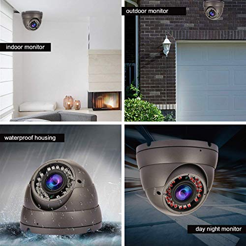 Security-Dome-Camera-Anpviz-1080P-20MP-4-in-1-AHDCVITVICVBS-CCTV-Cameras-with-28-12mm-Varifocal-LensWaterproof-Outdoor-Surveillance-Camera-Dark-Grey