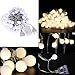 Naisidier 100LED 33 Feet Ball Globe Long String Lights Warm Color Fairy Starry Light for Xmas  Party Home Garden (Warm White)