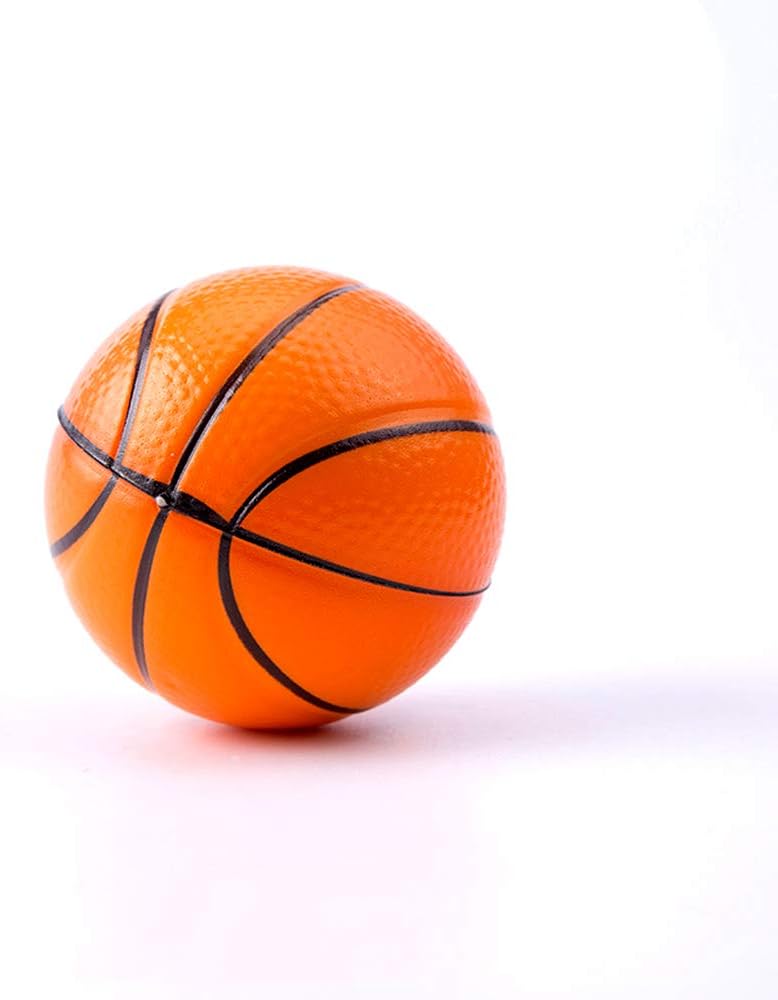 Wang-Data 24 Pack | 2.5" inch Basketball Stress Ball, Mini Foam Squeeze Sports Ball Kids Toy - Pressure Relieving Health Balls for Kids, School, Classroom, Party Favors (2.5" Inches): Toys & Games