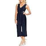 Vince Camuto Womens Solid Jumpsuit