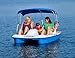 Sun Dolphin Water Wheeler Electric ASL 5 Person Pedal Boat with Canopy (Blue)