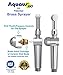 Aquaus 360 Bidet Spray Wand ONLY | NSF Certified - 3 Year Warranty - American Made -Dual Thumb Pressure Controls - Ceramic Disk Seals - Brass Body - Brass Valve Core - Includes 5'' inch Extension