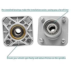 Front Wheel Hub Assembly Kit with Bearings Seals
