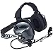 Rugged Radios H41-CF Carbon Fiber Behind The Head Two Way Radio Headset with Volume Control Knob and 3.5mm Input Jack for Music / MP3 Players primary