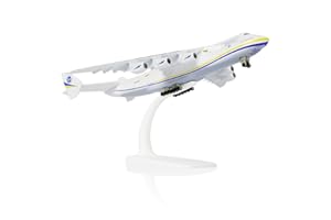 QIYUMOKE Antonov 225 Model Airplane 1/400 Diecast Airplanes Mriya AN-225 Aircraft Model with Stand an 225 Cargo Plane Models Kit for Adult Plane Military Airplane Decoration Display Ornaments Gift