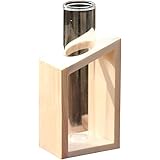 Onior 水耕植物のための木の立場の植木鉢の優れた質の水晶ガラス試験管の花瓶家の庭の装飾