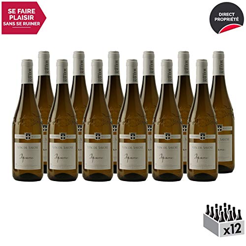 Vin de Savoie Apremont Blanc 2019 - Philippe et Sylvain Ravier - Vin AOC Blanc de Savoie - Bugey - Cépage Jacquère - Lot…
