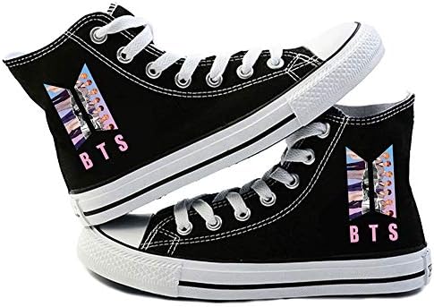 Grapes Garden Unisex Kpop BTS Canvas Bangtan Boys Hiphop High Top Sneakers Shoes