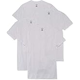 Stafford 4 Pack Blended Cotton A-Shirts Ribbed Tank Top (XL) White