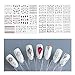 AIFAIFA 76 PCS Nail Stickers, Golden Silver Nail Art Water Transfer Decals, Metallic Nail Stickers Butterfly Lace Flower Dream Catcher Feather Nail Decorations with a Tweezer