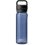 YETI Yonder 750 ml/25 oz Water Bottle with Yonder Chug Cap, Navy