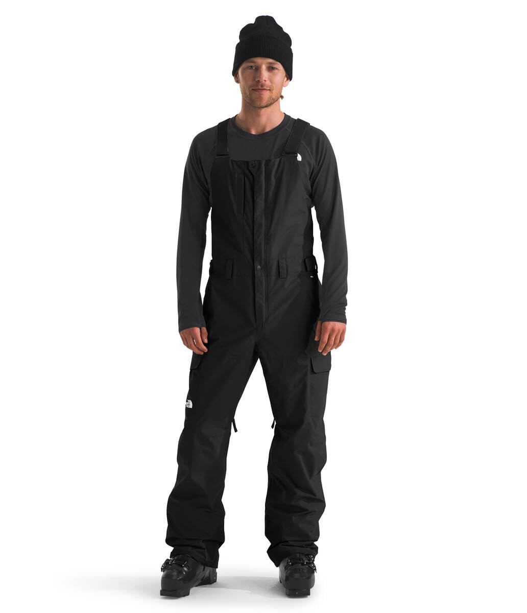 Photo 1 of The North Face Men's Freedom Bib - Waterproof Ski & Snowboard Overalls, Non-Insulated, Adjustable Suspenders, Mesh Venting, TNF Black-NPF, Large Regular