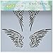 CRAFTERS WORKSHOP Bible Journaling Stencil - Angel Wings (6