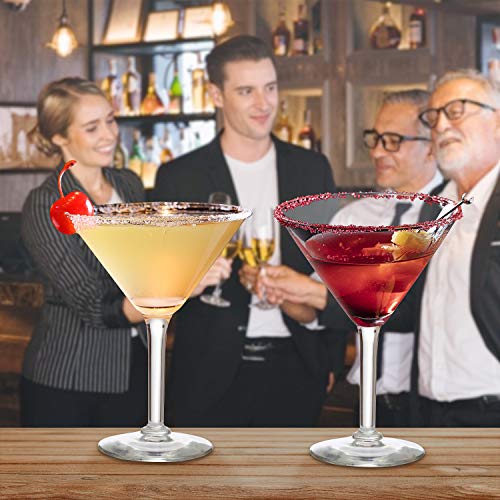 I-WILL Cocktailgläser 180ml Plastik Wiederverwendbar Unzerbrechliche Cocktail-Glas mit Stiel Cocktailgläser zum Martini… – Bild 6