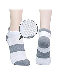 KONY - 6 pares de calcetines de algodón para mujer, para correr, atléticos, de corte bajo