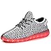 Joansam 7 Colors LED Luminous Unisex Sneakers Men & Women USB Charging Light Colorful Glowing Leisure Flashing Shoes Sprot Shoes JSSG07-40