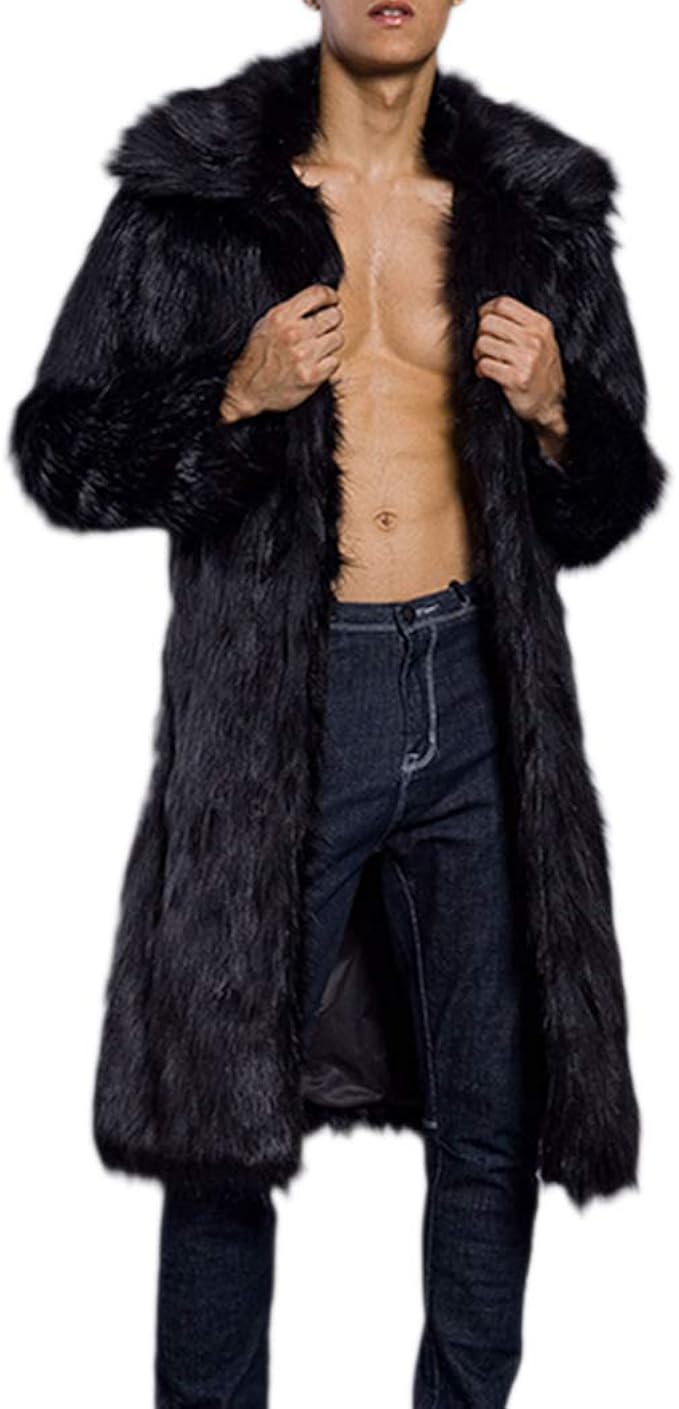 fur overcoat mens
