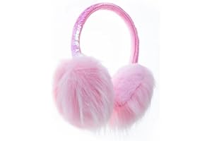 Gifts Treat Earmuffs Girls Ear Muffs Sequins Kids Winter Warm Ear Covers in Plush and Flip Sequin Design