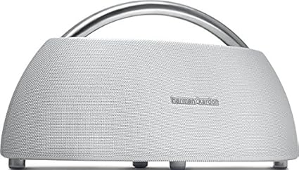 Harman/Kardon Go + Play Tragbarer Bluetooth Lautsprecher mit Dual-Mikrofon-Konferenzsystem - Weiß