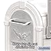 Salsbury Industries 4855E-WHS Eagle Rural Mailbox, White/Silver