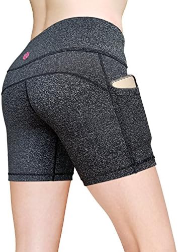 MYoga Women's Yoga Pants Workout Leggings Running Tights w Side Pockets (XL, Short_DG)