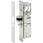 Pacific Doorware Storefront Door Mortise Deadlatch Adams Rite Style Lock in Aluminum (Right Hand, Aluminum Silver, 1-1/8")