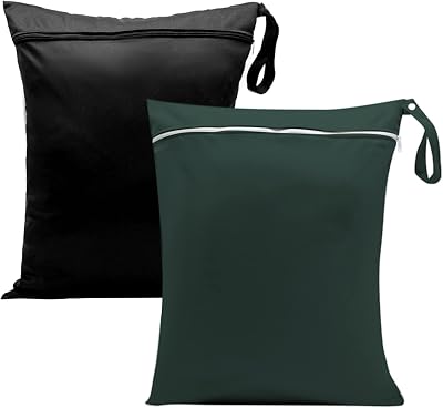 Zngou Wet Bags 13x14in 2Pcs Reusable Waterproof Nappy Laundry Organizer