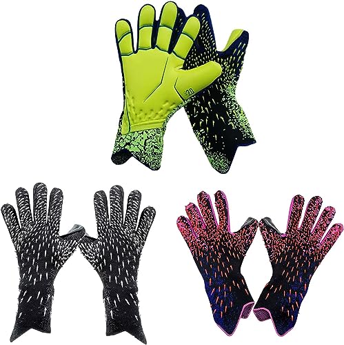 Luvas de goleiro de futebol com forte suporte de aderência