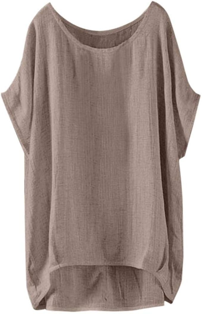 plus size linen tops sale