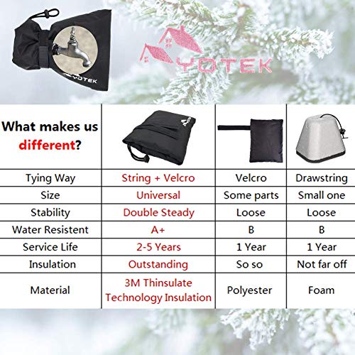 Faucet Covers For Winter 3m Thinsulate Outdoor Faucet Cover
