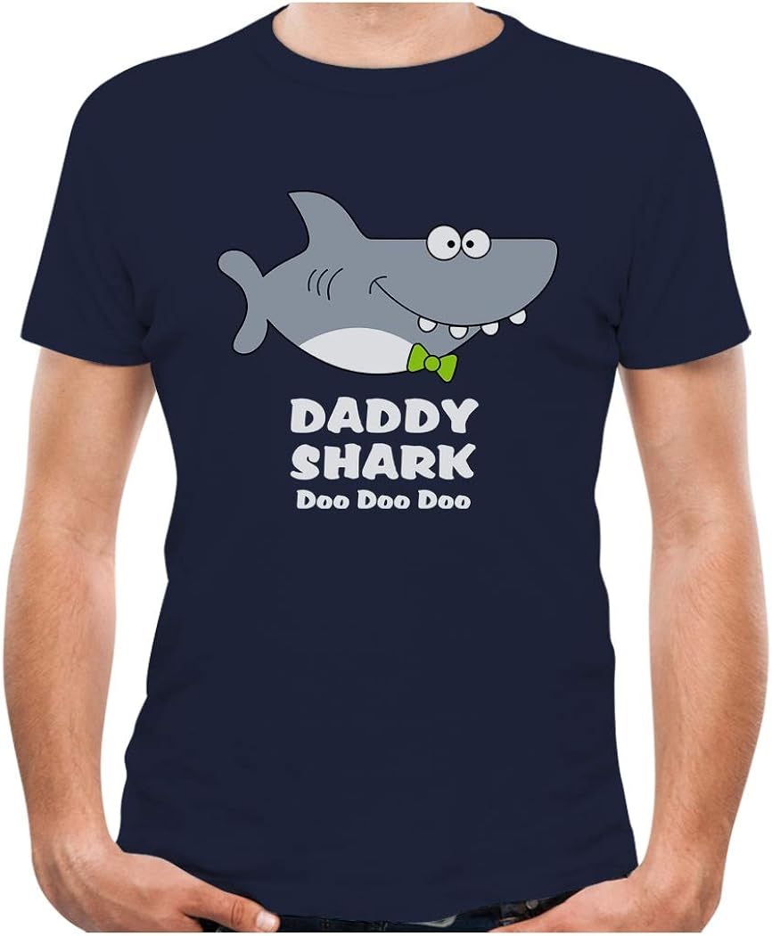 Daddy Shark Doo doo doo Shirt Fathers Day Men's T-Shirt