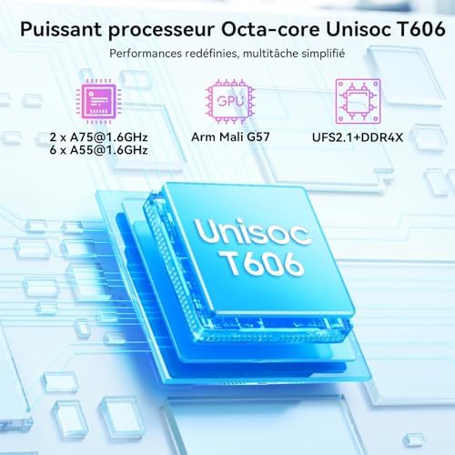 Android 16 Tablette avec Clavier, 24 Go+ 256 Go, Octa-Core