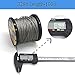 WillMall 1/16 Wire Rope 304 Stainless Steel Wire Cable, 328ft Length, 368 lbs Breaking Strength, with 48 Pcs Crimping Loops
