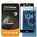 [2-Pack] Supershieldz for Sony (Xperia XZ1) Tempered Glass Screen Protector, [Full Screen Coverage] Anti-Scratch, Bubble Free, Lifetime Replacement (Black)